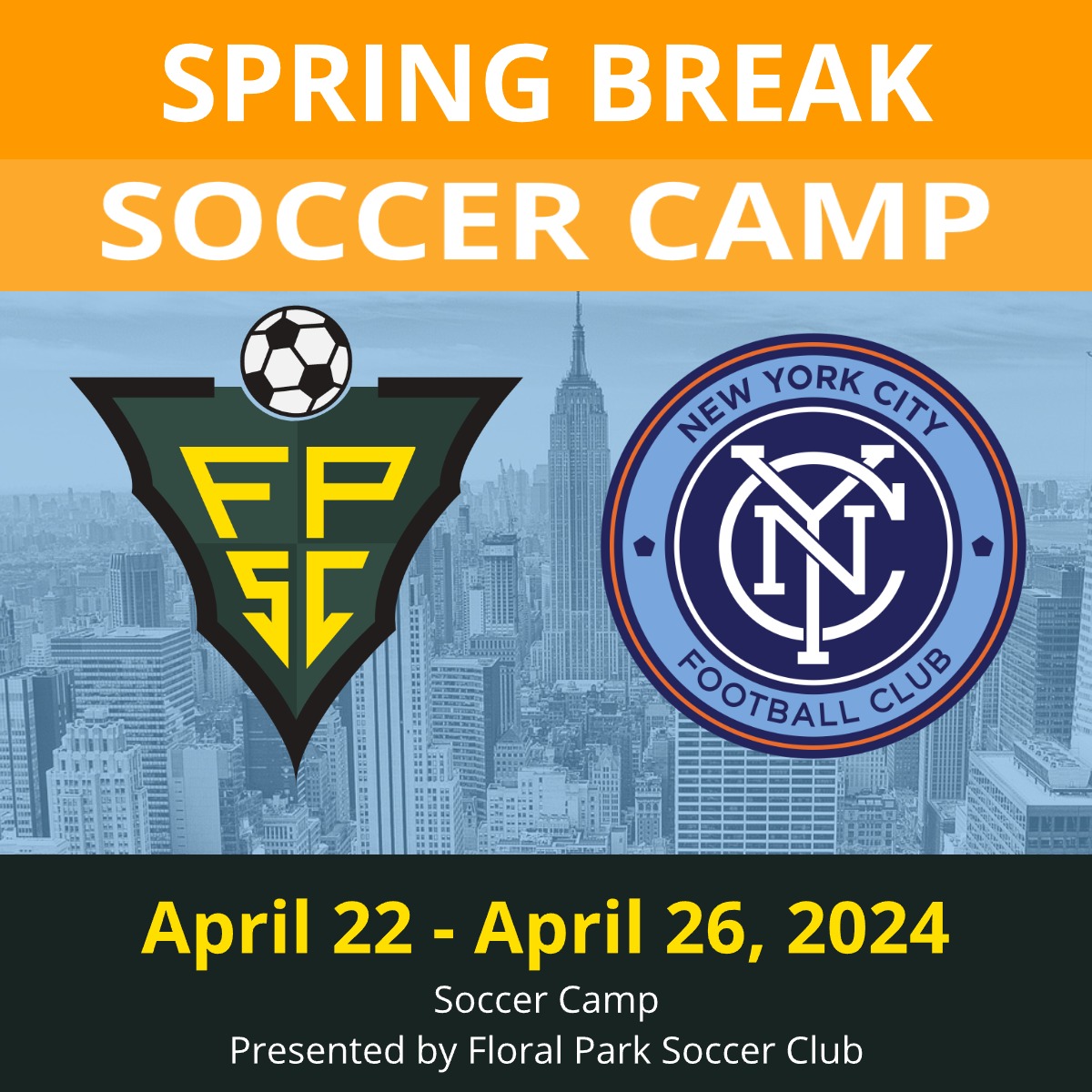 Click image to register for the Spring Soccer Camp